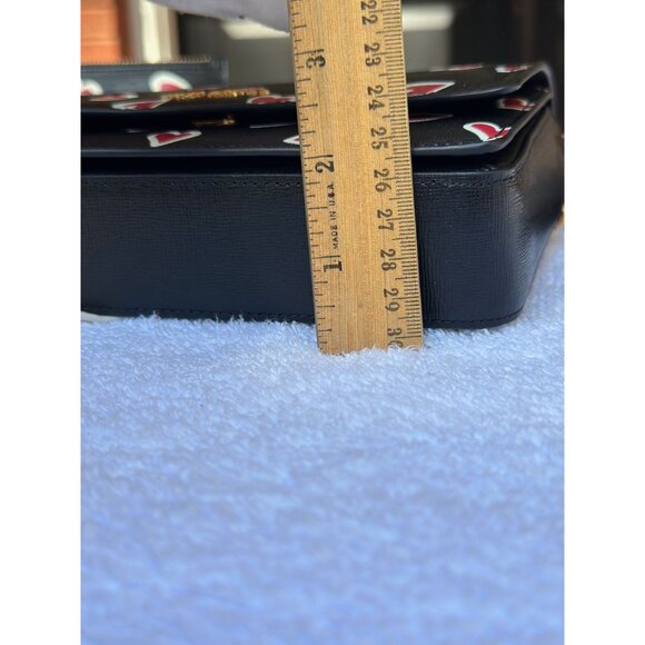 Kate Spade Morgan Stencil Hearts Flap Chain Wallet Crossbody KE350 - Picture 16 of 16